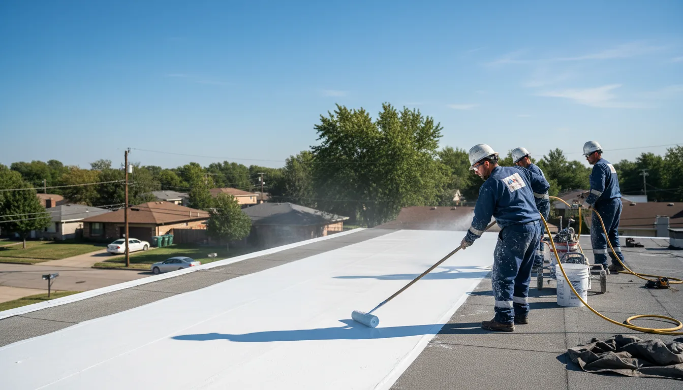 Commercial roof coating in Wolcott, VT near me